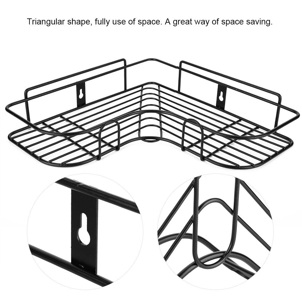 Угловая полка для хранения вещей, организующая подставку для хранения туалетных принадлежностей в ванной комнате, без сверления