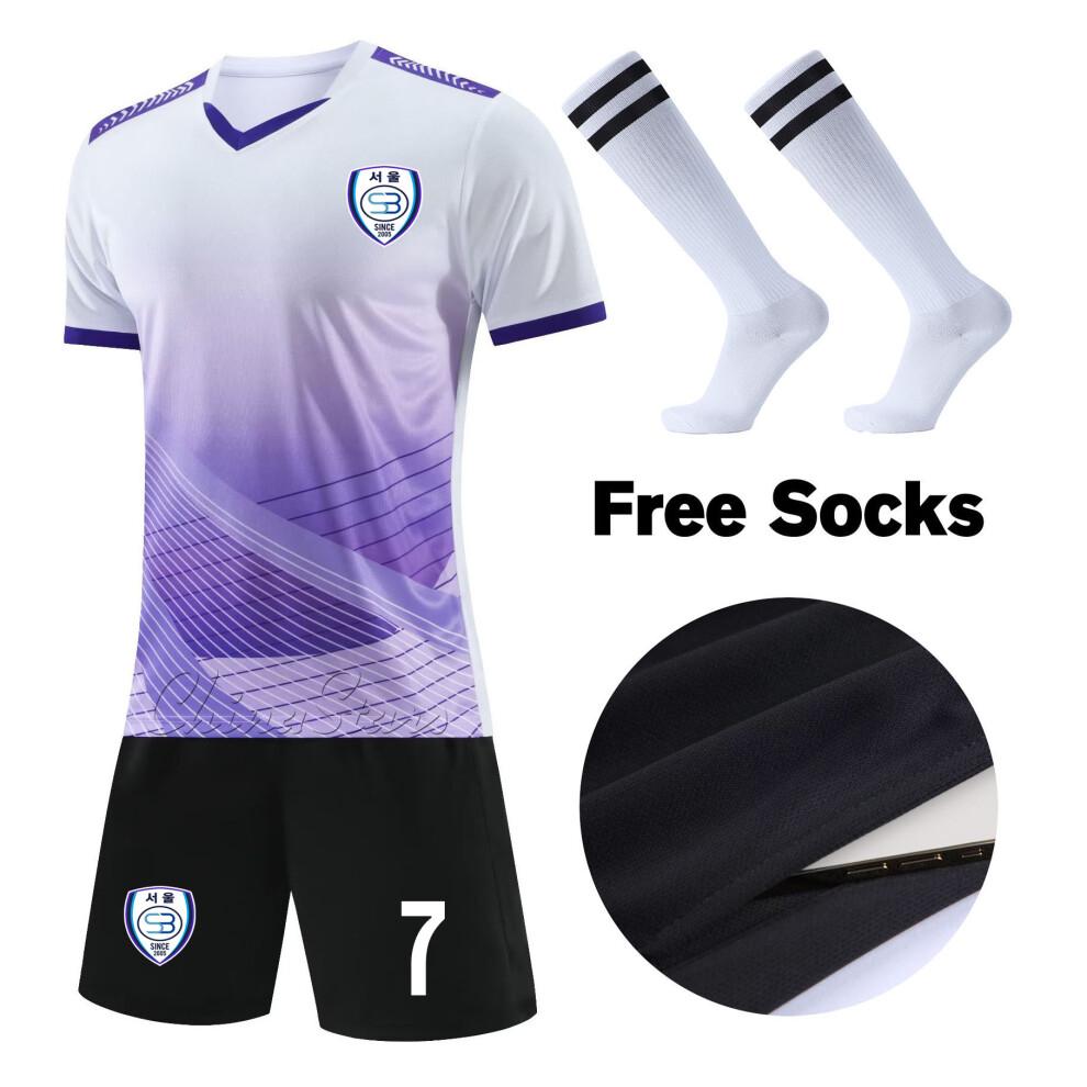 Adult Football Jerseys Shorts With Pockets  Socks 2025 Children's Soccer Clothes Maillot de football Men Training Kits