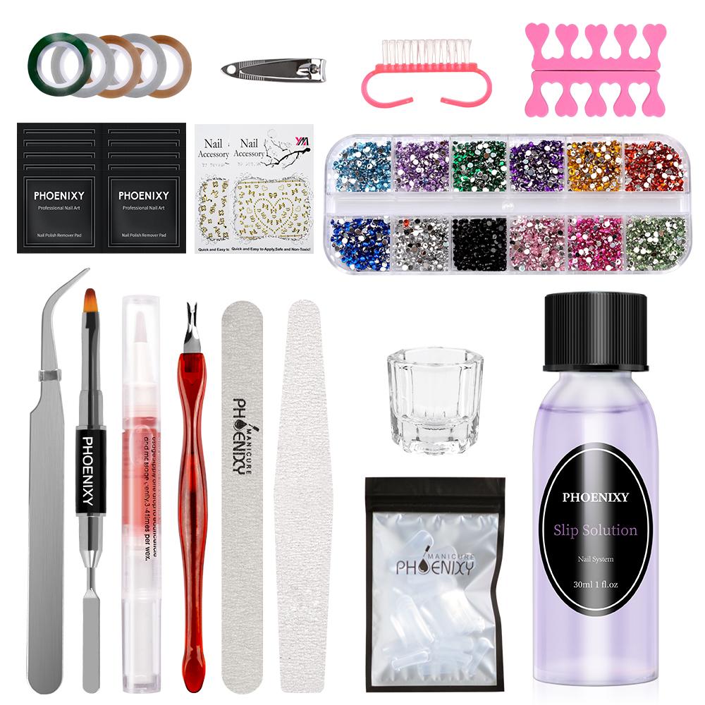 Большой набор с лампой для маникюра гель-лаком PHOENIXY