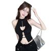 2025 American Spice Girl Love Hollow Split Slim Vest Top Women