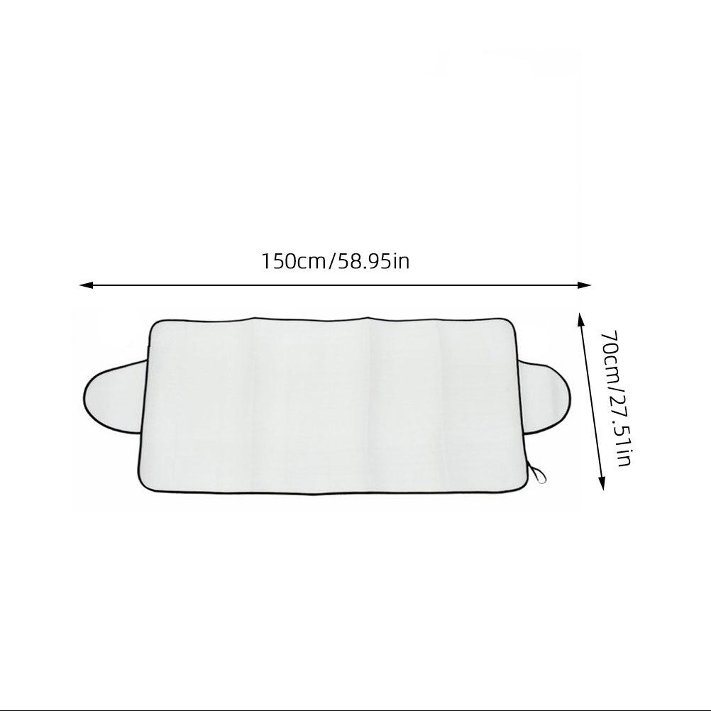 Car Windshield Cover Thick Waterproof Uv Frost Snow Dust Resistant Foldable Lightweight Sunshade Shield For Winter