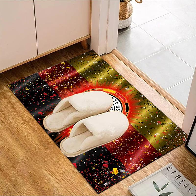 Germany Football Emblem Printed Office Carpet Chair Cushion Entryway Rug, Rugs for Living Room, Bedroom Christmas gifts