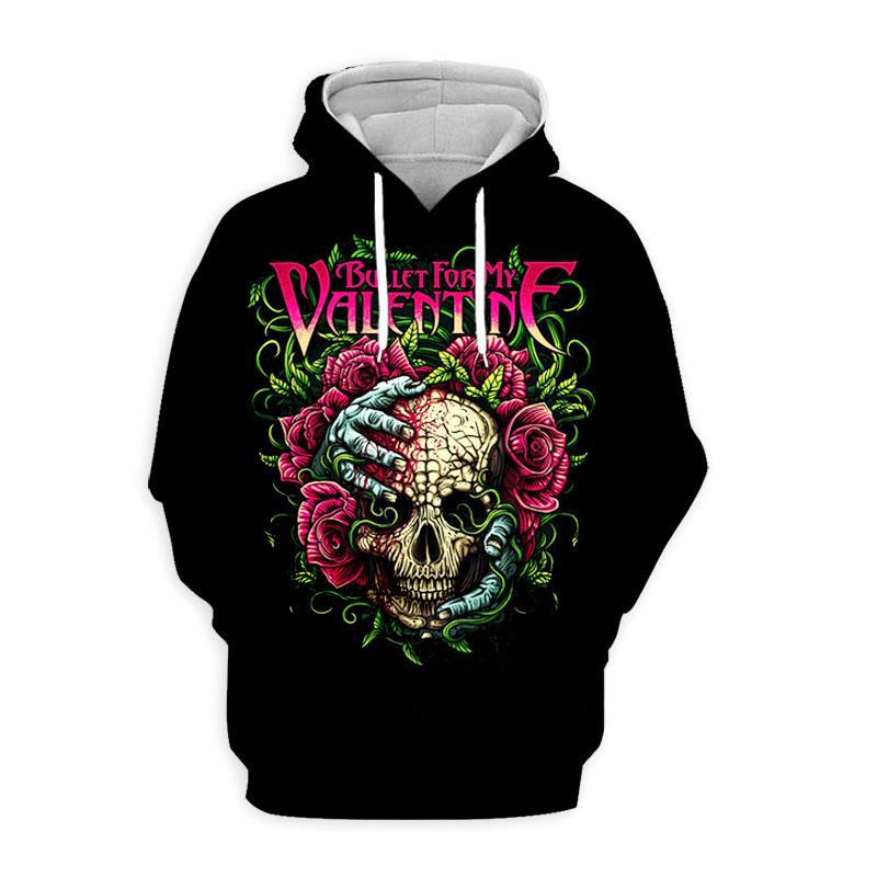 Bullet for My Valentine Рок-группа 3D-печать Толстовки Мужские Женские Оверсайз Свитшоты Худи Мужские Пуловеры Спортивные Костюмы Мужская Одежда