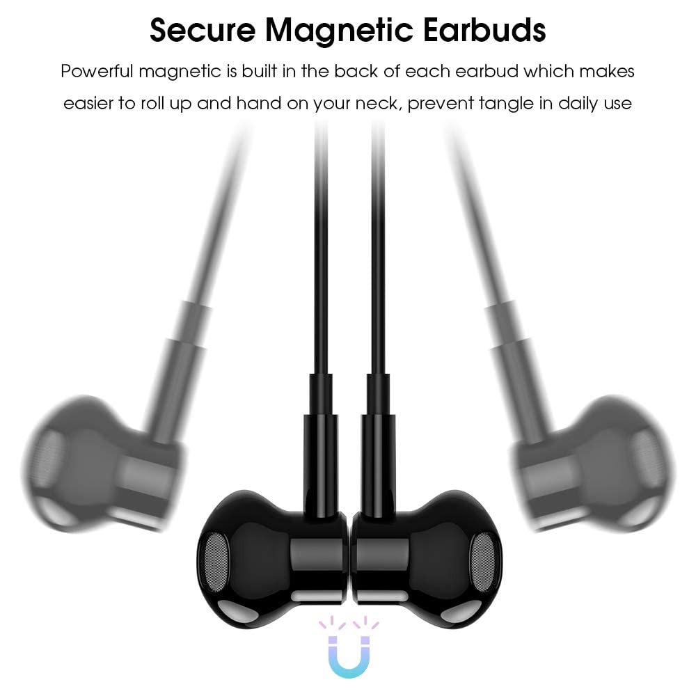 Проводные USB Type C магнитные совместимые с iPhone 16 15 Pro max Pro Air 4 mini Pixel 8a Pro с вызовами тяжелые басы ЦАП звук Hi-Fi пульт дистанционного управления черный