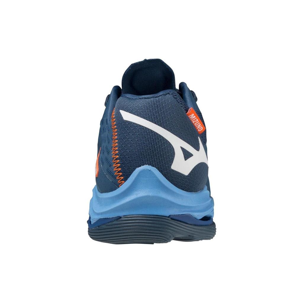 Mizuno Wave Lightning Z7 Удобная амортизация Нескользящие Прочные Дышащие Кроссовки с низким верхом для тренировок Унисекс Темно-синий V1GA220021