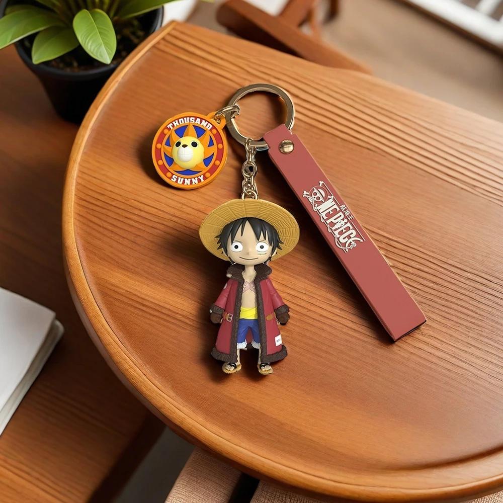Оригинальный брелок из аниме One Piece Мультяшный персонаж Обезьяна Д. Луффи Чоппер Милый Брелок Кавайный Подвеска для Сумки Игрушка Рождественский подарок