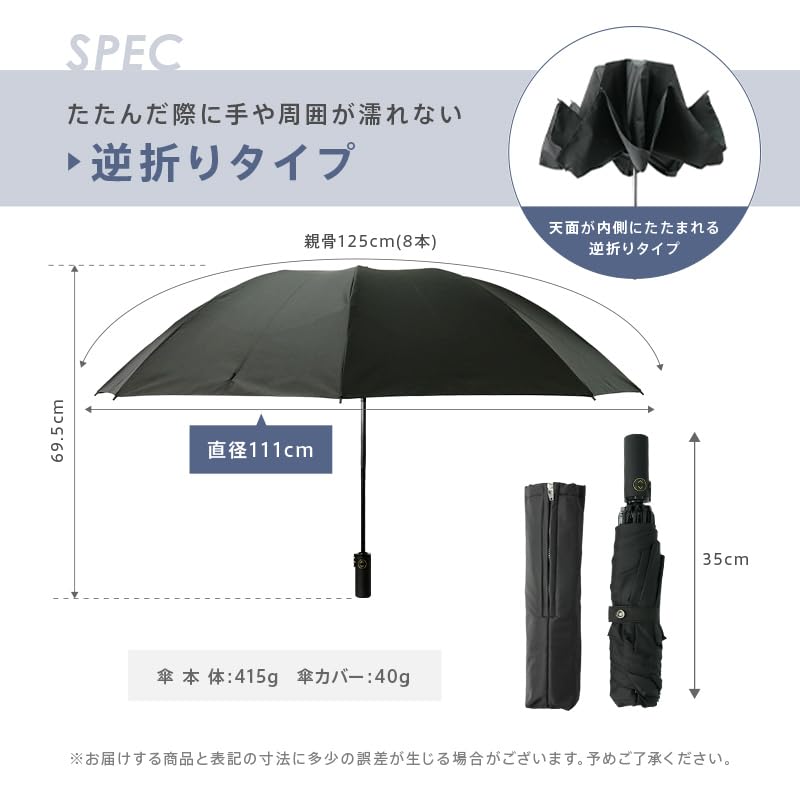 AtRise складной обратный складной обычный микрофибровый складной автоматический зонт, мужской [легкий/автоматически открывается/закрывается] Тип, Тип, Зонт, Компактный,