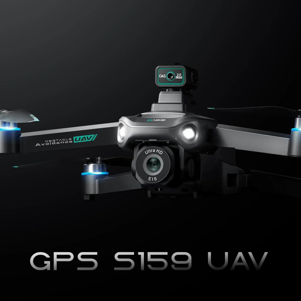 S159 GPS Rc Drone 5G Professional 8K HD Аэрофотосъемка Дрон с двумя камерами, всенаправленный, с экраном, для обхода препятствий