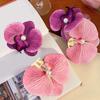 Милая заколка для волос с цветком фаленопсиса 2024 года, модная заколка для волос с цветочным жемчугом, женский головной убор, уникальные заколки для волос для женщин