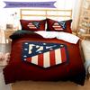 3pcs Atlético Madrid logo pattern bedding set duvet cover set includes duvet cover &pillowcases,perfect all season bedroom decoration&gift