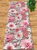 Pink 3D Luxury Hall Corridor Carpet Non-slip Washable Runner Stairway Rug Outdoors Aisle The Long Corridor Mat Customizable