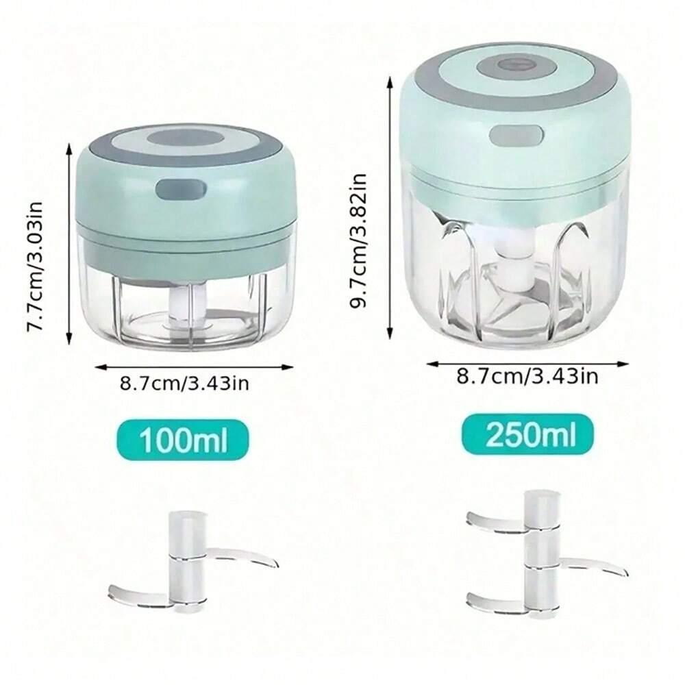 100/250 мл Мини электрическая давилка для чеснока, овощей, фруктов, мясорубка, USB портативная измельчитель продуктов, измельчитель для домашней кухни, гаджеты