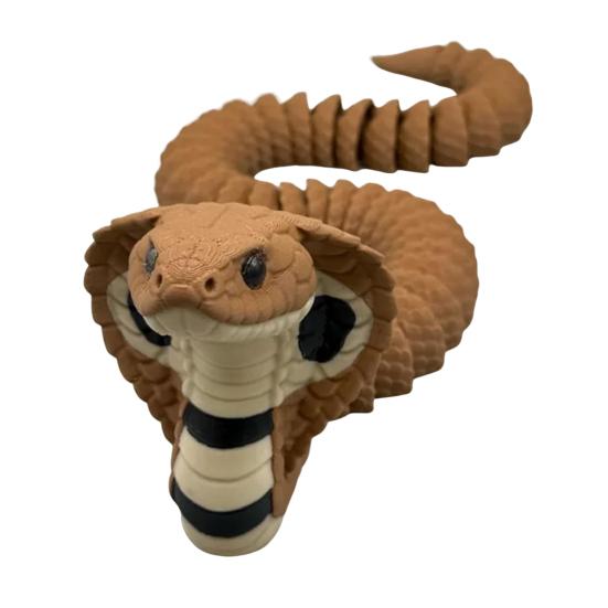 Snake Ornament Bold Design Snake 3D Printing Figure Dramatic Snake Statue Adult Stress Relief Fidget Toy