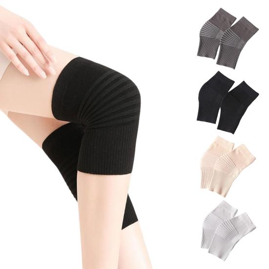 1 пара компрессионных наколенников для мужчин и женщин, эластичный хлопковый наколенник для поддержки колена, улучшения кровообращения, облегчения боли