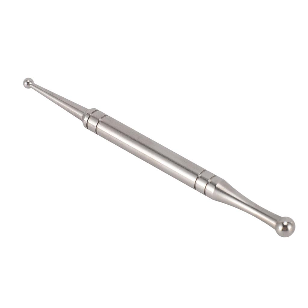 Foot Acupressure Massage Pen Stainless Steel Manual Reflexology Acupressure Pen for Face Hand Body