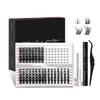ALL-IN-ONE Lash Clusters DIY отдельные пучки Invisible Band 192 пучка 8-18 мм