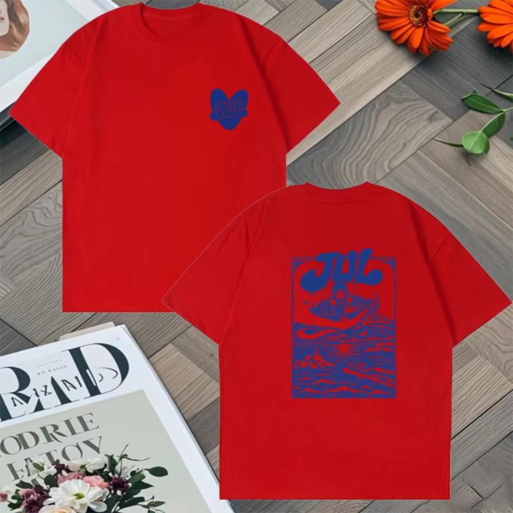 Rapper Jul Graphic TShirt Trend Fashion Hip Hop Tshirts Casual Cotton Short Sleeve Summer Oversize Streetwear Vintage Tee Shirt