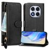 For Xiaomi Redmi Note 14 Pro 4G Case Zipper Pocket Multiple Card Slots Leather Phone Cover