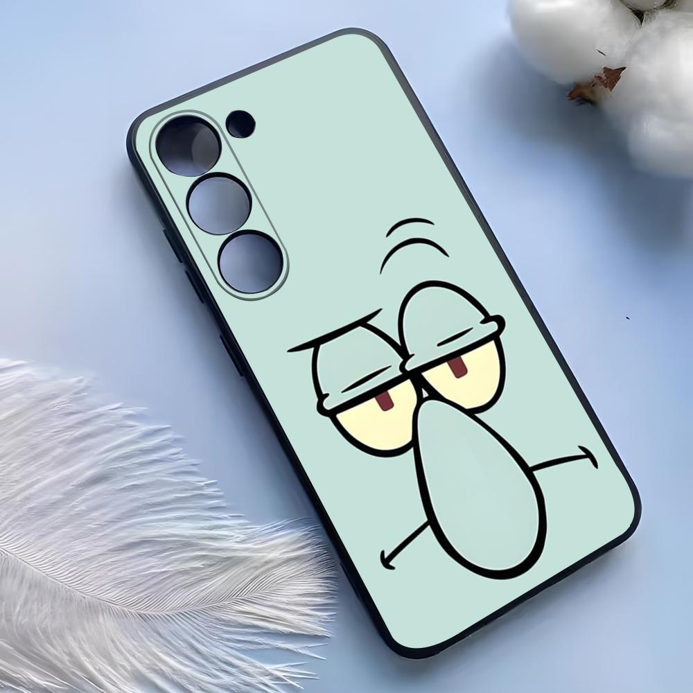 PongeBob Krabby Patty Phone Case For Samsung S25 Ultra S24 S23 S22 S21 S20 Plus Fe Galaxy A54 A53 A34 A25 Silicone Cover