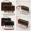 Brown Piano Shoulder Bag Vintage Transparent Ita Backpack Cute Square Crossbody Bag  Harajuku Style