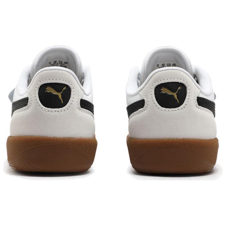 Puma Palermo Wide Lace SD White Black Gum Women Sneakers Vapor-Grey 402109-01