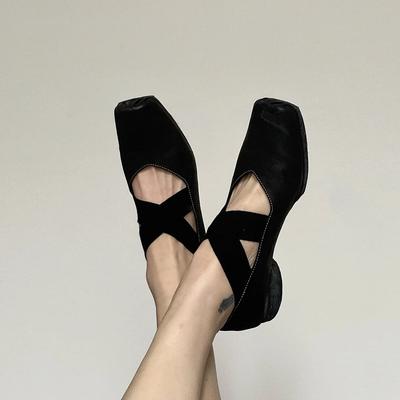 Версия из коровьей кожи ~ британский стиль, квадратный носок, кожаные балетки, женские туфли Мэри Джейн с перекрещивающимися ремешками и толстым каблуком, маленькие кожаные туфли, женская обувь