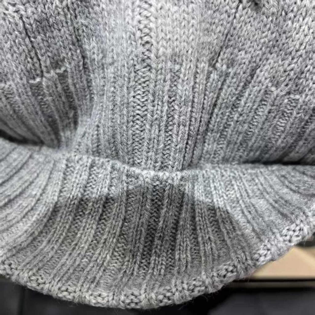 Winter Classic Cable Knit Wool Blend Scarf & Hat Set with Pony Embroidery for Couples