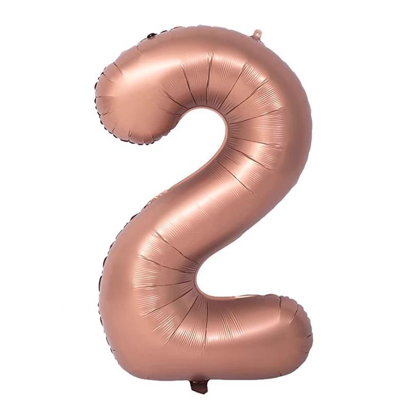 40 Inch Beige Cream Caramel chocolate Color Retro Number Balloon 123456789 for Baby Shower Birthday Party Wedding Decoration
