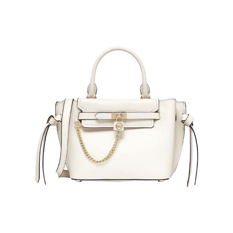 Michael Kors Hamilton Legacy Логотип-буква Однотонный Цепочка Повседневный Винтажный Для поездок на работу Кожаная Сумка Кроссбоди На плечо Мини 30F1L9HS1L-289