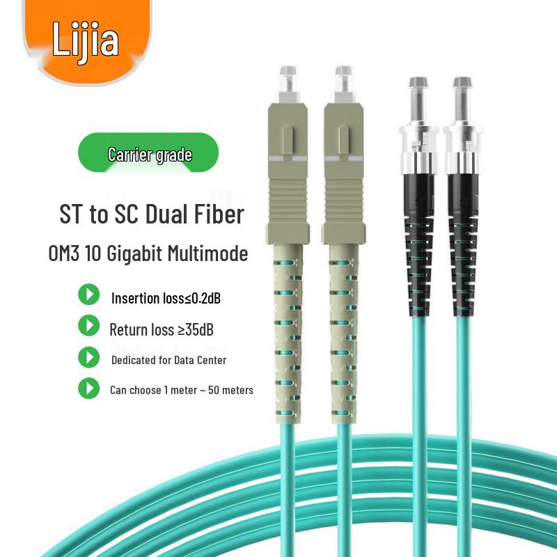 LIJIA OM3 10G Duplex Multimode Fiber Optic Patch Cable