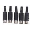 5pcs/lot DIN male Plug Cable Connector 5 Pin with Plastic Handle Black Color Wholesale