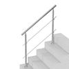 47.2in Handrails for Outdoor Steps 2 Crossbars Staircase for Porch Deck