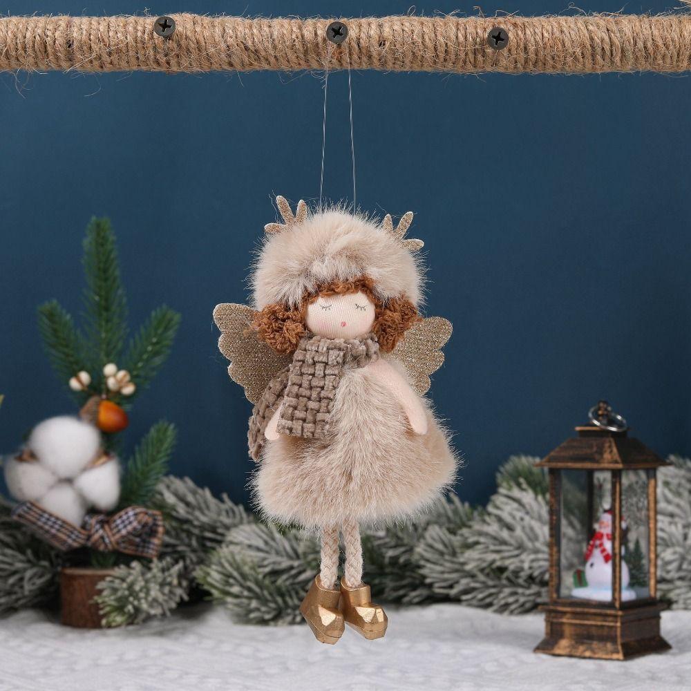 Handmade Christmas Angel Girl Ornaments Cartoon Xmas Tree Pendant Party Favors