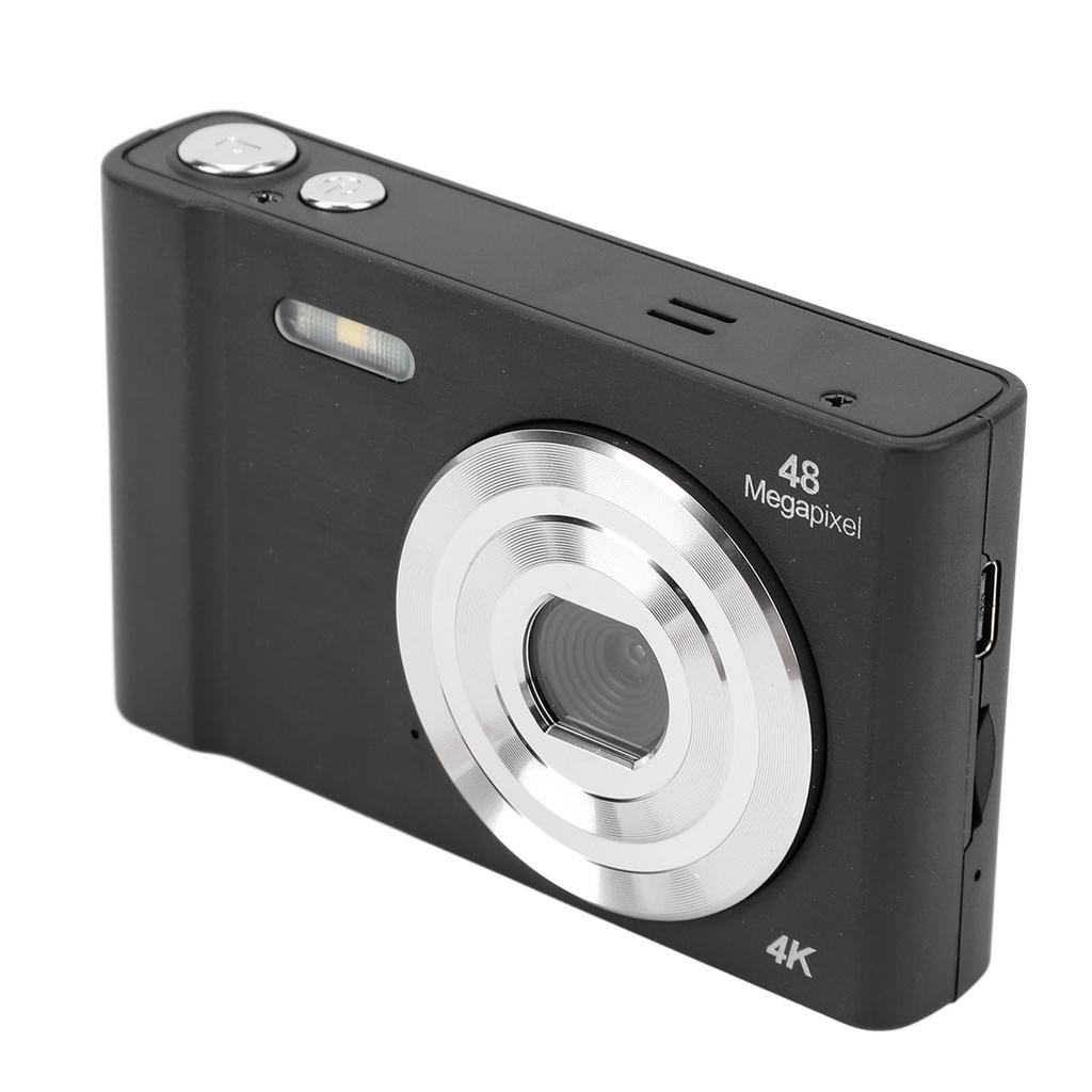 4K Digital Camera for Teens Kids 48MP 1080P HD 2.4 Inch IPS Screen 16X Digital Zoom Pocket Compact Camera for