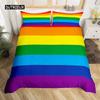 Abstract Rainbow Colorful Bedding Set Queen King Sinlge Duvet Cover Dream Polyester Comforter Covers Pillowcase Soft Bedclothes