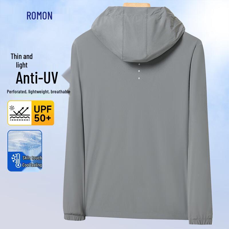 ROMON Мужская куртка с защитой от солнца UPF50+, охлаждающая, быстросохнущая