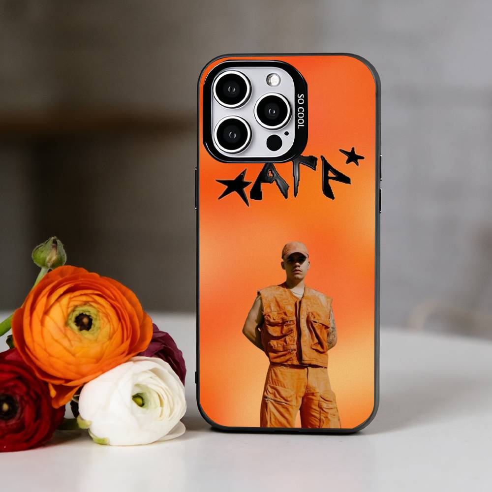 Rapper Nsqk Phone Case For iPhone 17,16,15,14,13,12,11 Plus,Pro Max,XS,Colorful Silver Black Cover