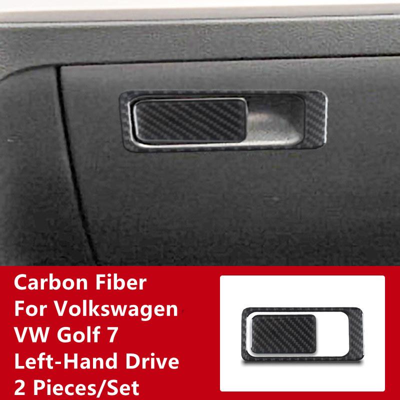 Автомобильный второй пилот, бардачок, бардачок, модификация крышки, накладка, полоски, наклейки для Volkswagen Golf 7, интерьер