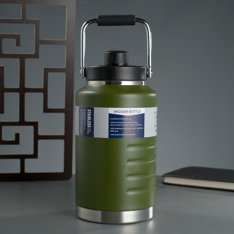 Large Capacity Insulated Water Bottle 316 Food Grade Stainless Steel Thermal Mug for Outdoor Running Cycling Sports