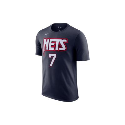 Кевин Дюрант Нет. Мужская футболка с круглым вырезом 7 Brooklyn Nets, темно-синие топы DA7359-419