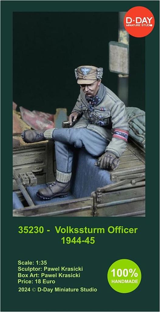 Miniatures German Volkssturm Commander Resin Kit DD35230 D-Day 1/35 1944-1945
