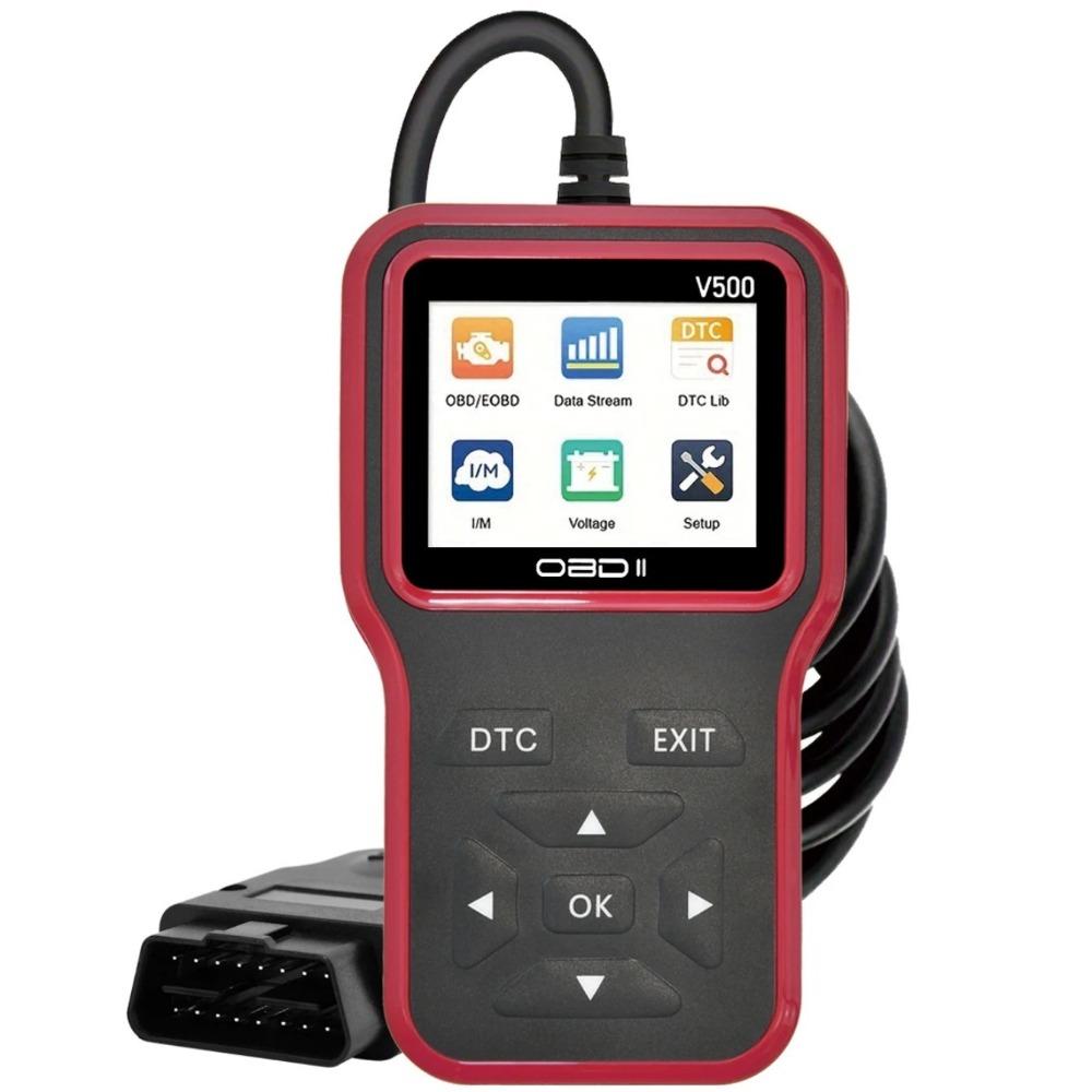 Автомобильный OBD2 сканер диагностический инструмент считыватель кодов, автомобильный тестер напряжения сканер кодов неисправности двигателя, V500 нагрузочный тестер diagn