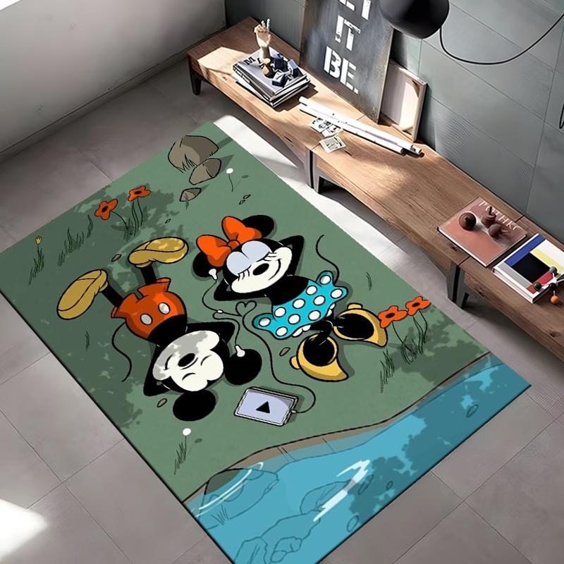 Дисней Микки Минни 3D-печать Большие ковровые покрытия Ковры для дома Гостиной Спальни Дивана Придверный коврик Детский напольный коврик Подарок Potdemiel