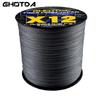 GHOTDA НОВАЯ плетеная леска X12 1000 м, 12 нитей, полиэтиленовая мультифиламентная проволока для морской рыбалки, сверхпрочная 25, 30, 39, 50, 65, 77, 92, 120, 135 фунтов