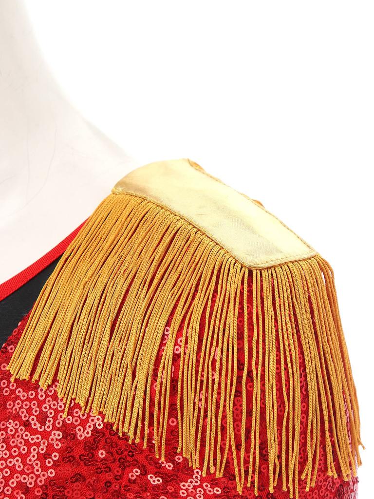 Женский цирковой манеж, боди для косплея с длинными рукавами и блестками, комбинезон с хвостом, праздничные костюмы на Хэллоуин