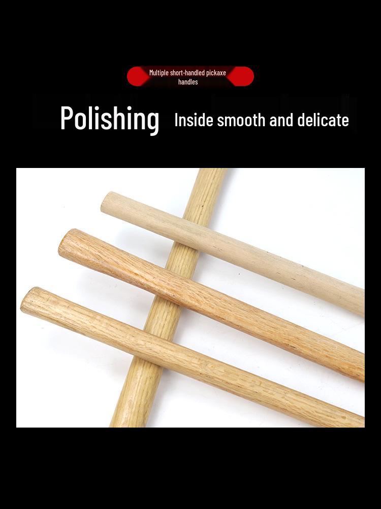 Кирка с коротким топорищем из бука – Цельный овальный сельскохозяйственный инструмент из твердой древесины