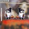 2D Flat Halloween Acrylic Earrings Decoration Ghost Pumpkin Drink Pattern Pendant Jewelry Ladies Holiday Gift