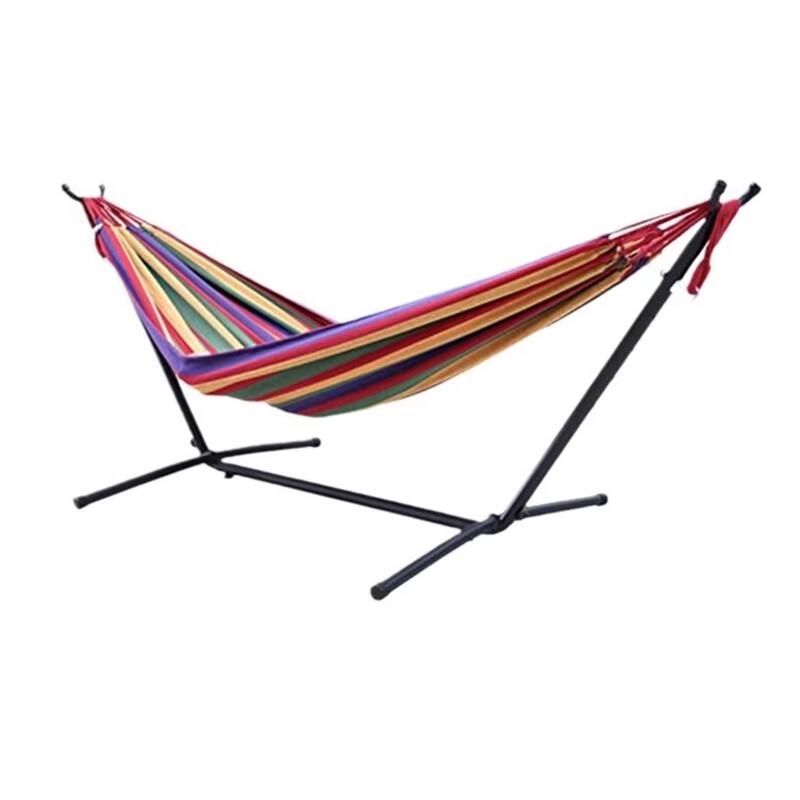 OLOEY Outdoor Canvas Hammock with Stand