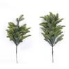 Green Artificial Pine Branch Christmas Tree Plastic Fake Cypress Leaves Home Decoration DIY Wreath Lifelike Greeney Plant
