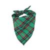 Plaid Triangle Towel Pet Scarf Soft Comfortable To Wear Fine Workmanship Water